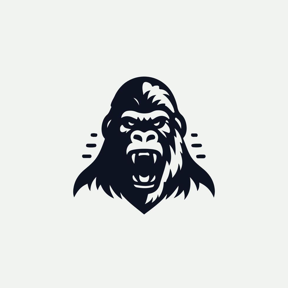 Ape Nation Gorilla Logo Design vector