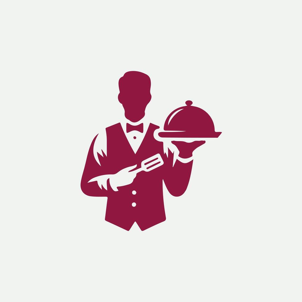 Table Tend Masters waiter design vector