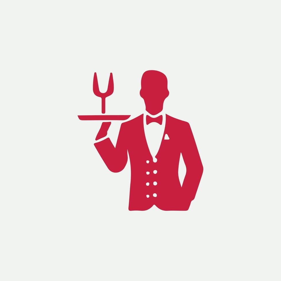 PrimeService Team waiter design vector