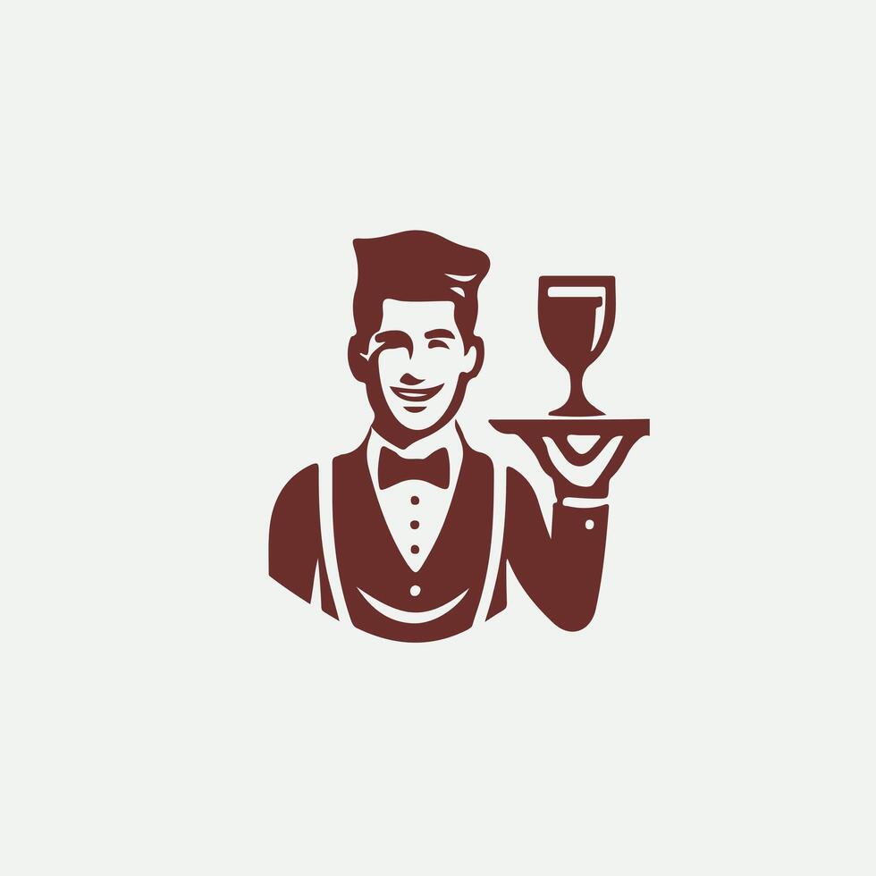 Order Masters waiter design vector