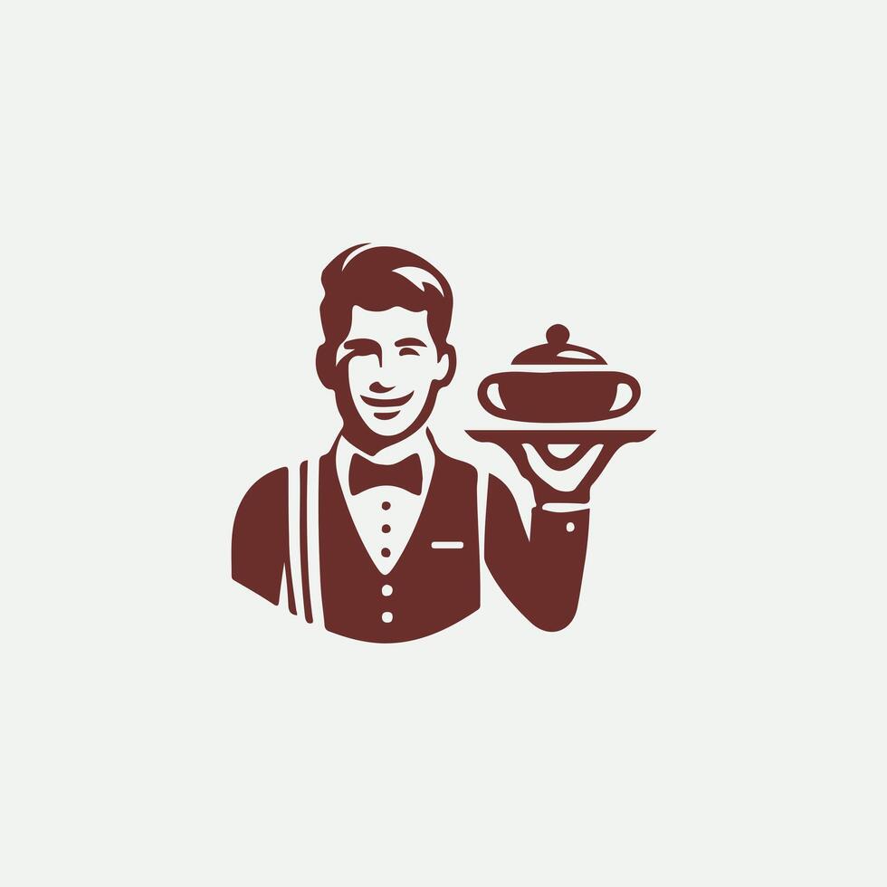 Dining Pro Serve waiter design vector