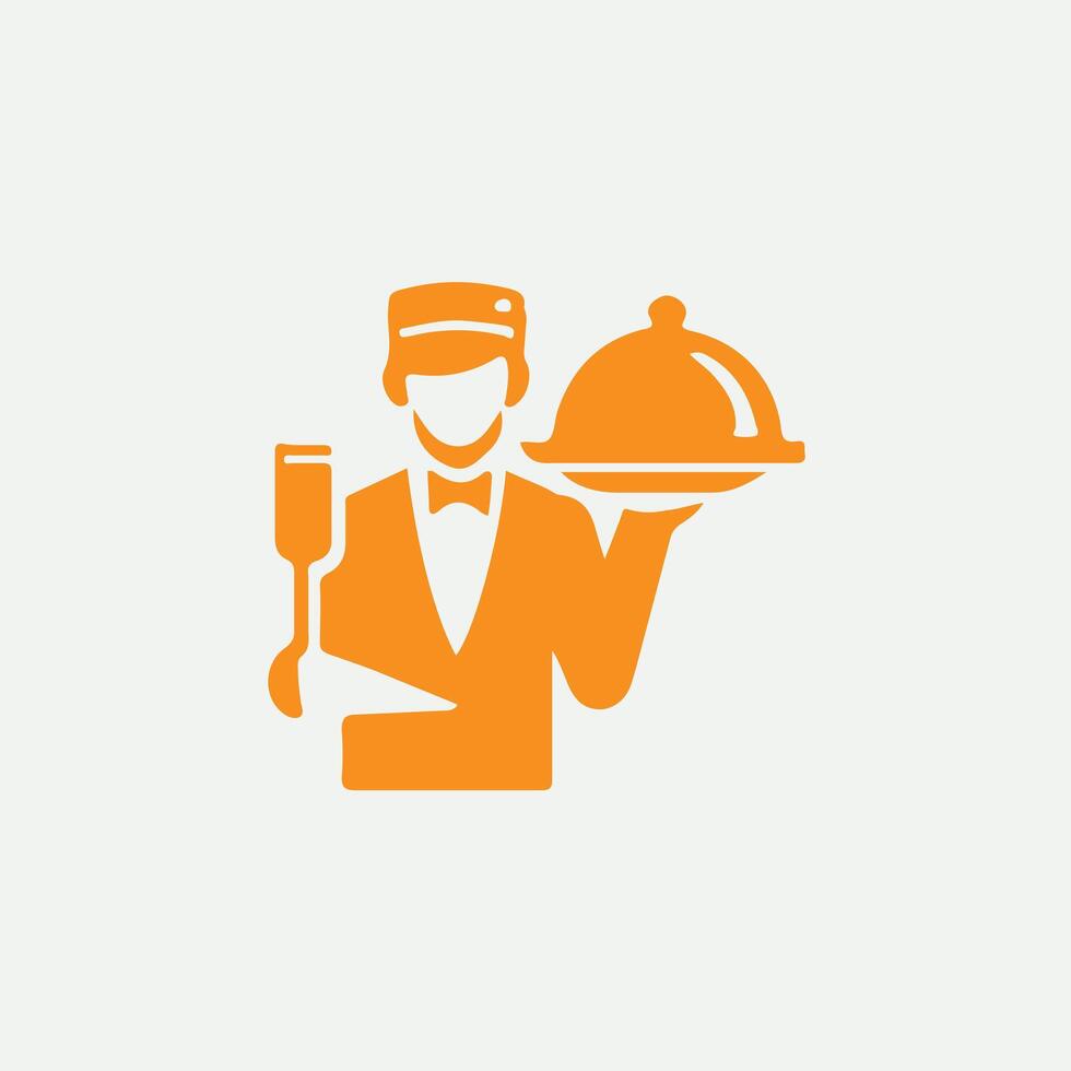 EliteDining Service waiter design vector