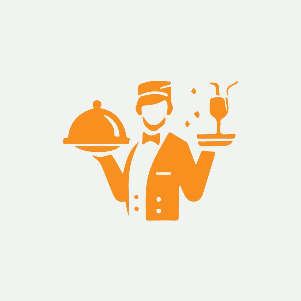 Tip Top Tenders waiter logo vector
