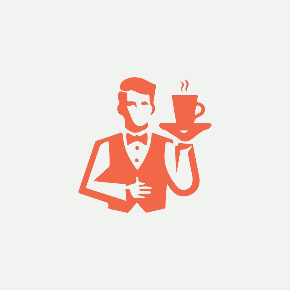 Table Tenders waiter logo vector