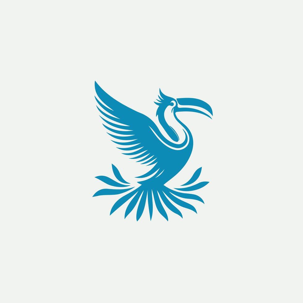 Paradise Feathers tropical bird vector