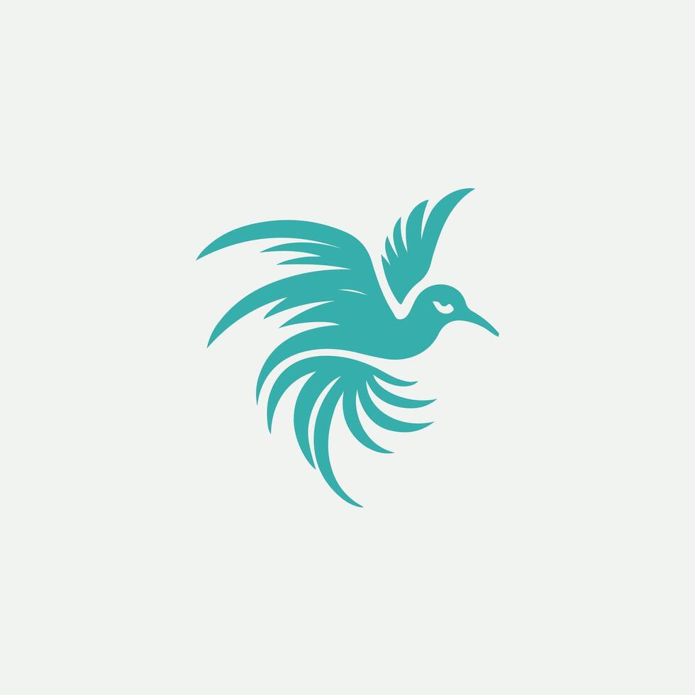 Magpie Robin Tropical Bird logo vector