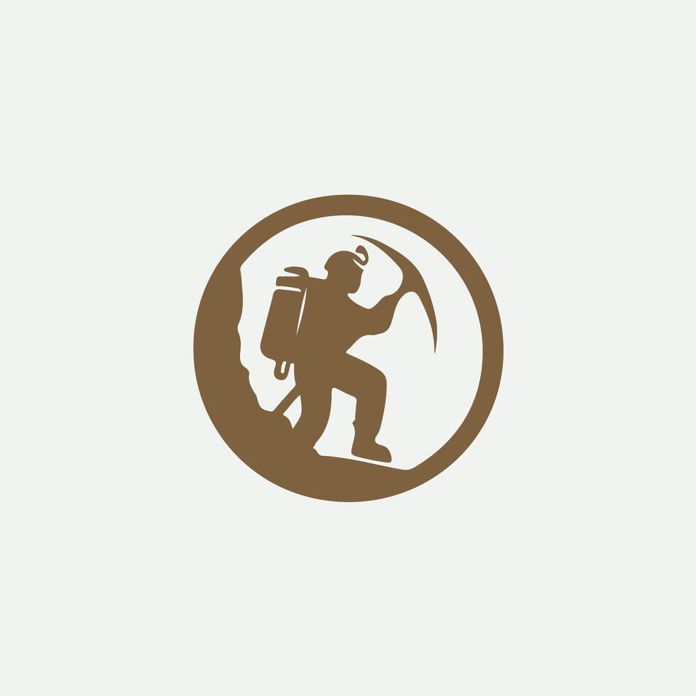 Bound Caving Logo Design vector