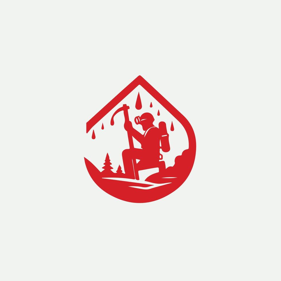 The Hidden Depths Caving Logo Design vector