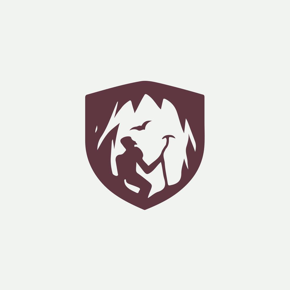 Explore Caving Logo Design vector