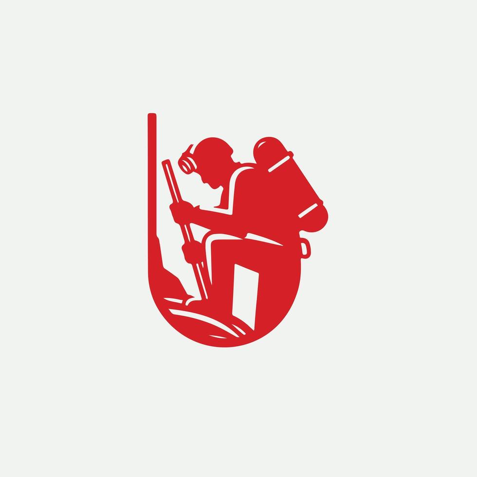 The Subterra Society Caving Logo Design vector
