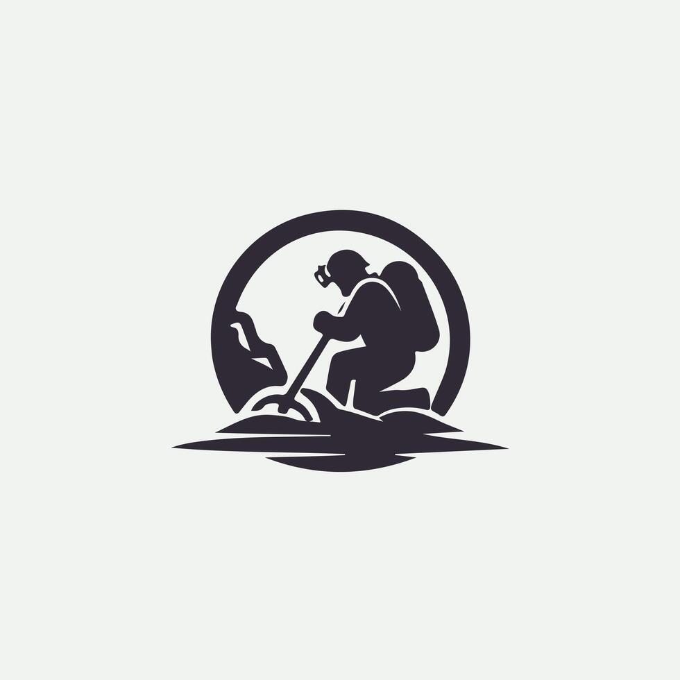 Explorers Caving Logo Design vector