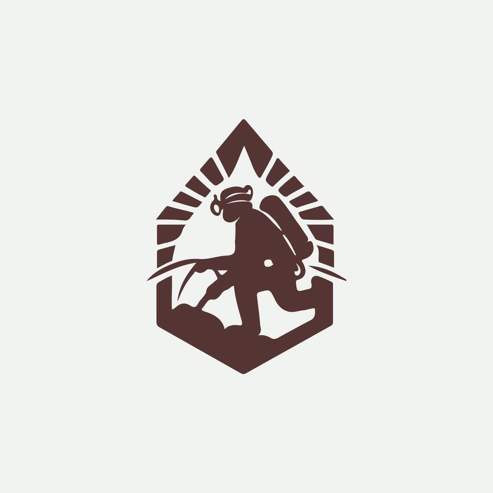Bound Caving Design vector
