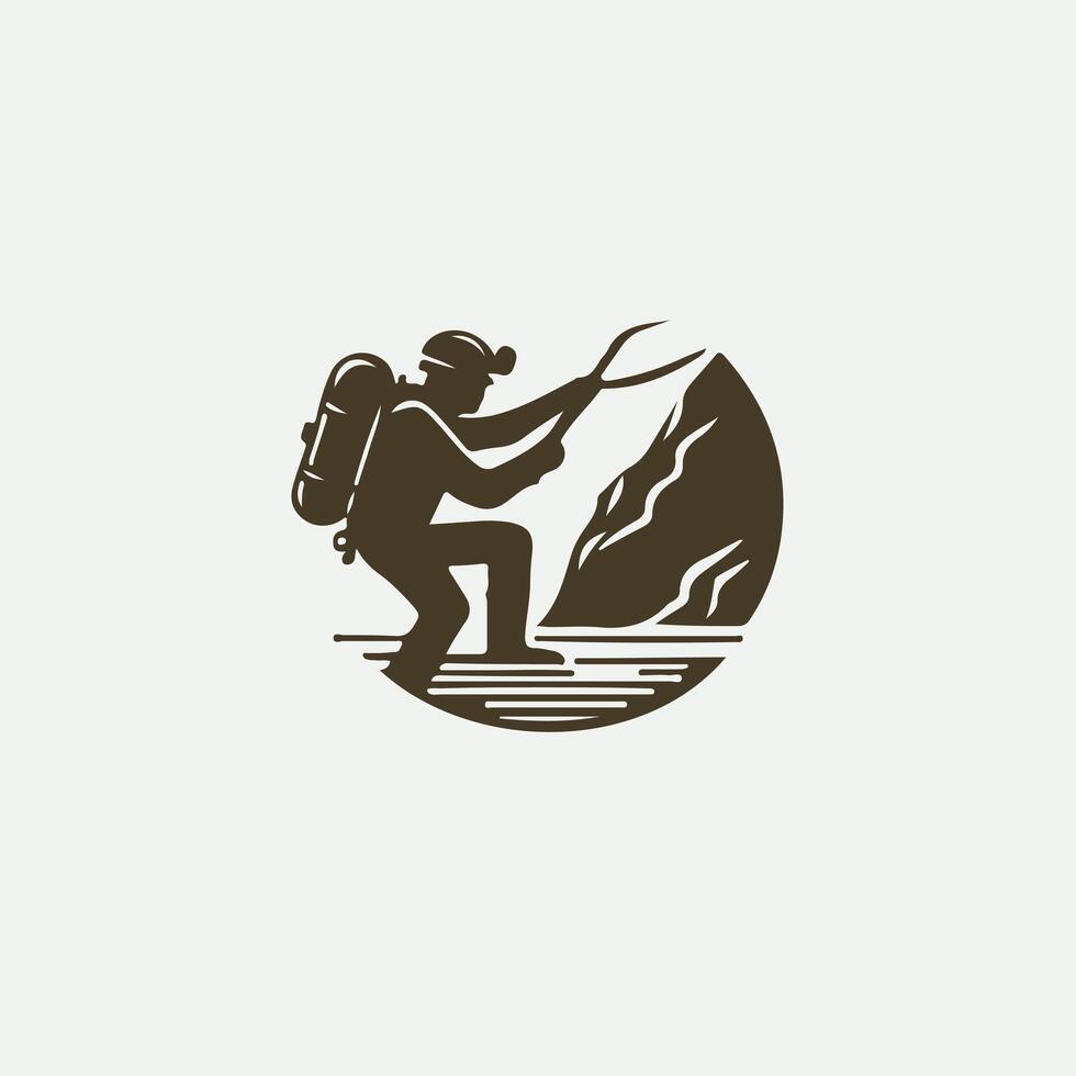 Quest Caving Design vector