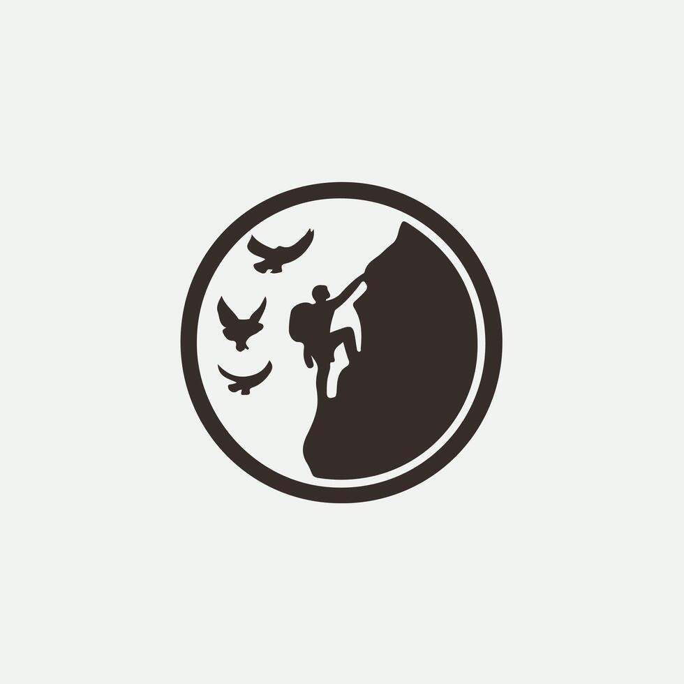 Boulder Masters Rock Climbing vector