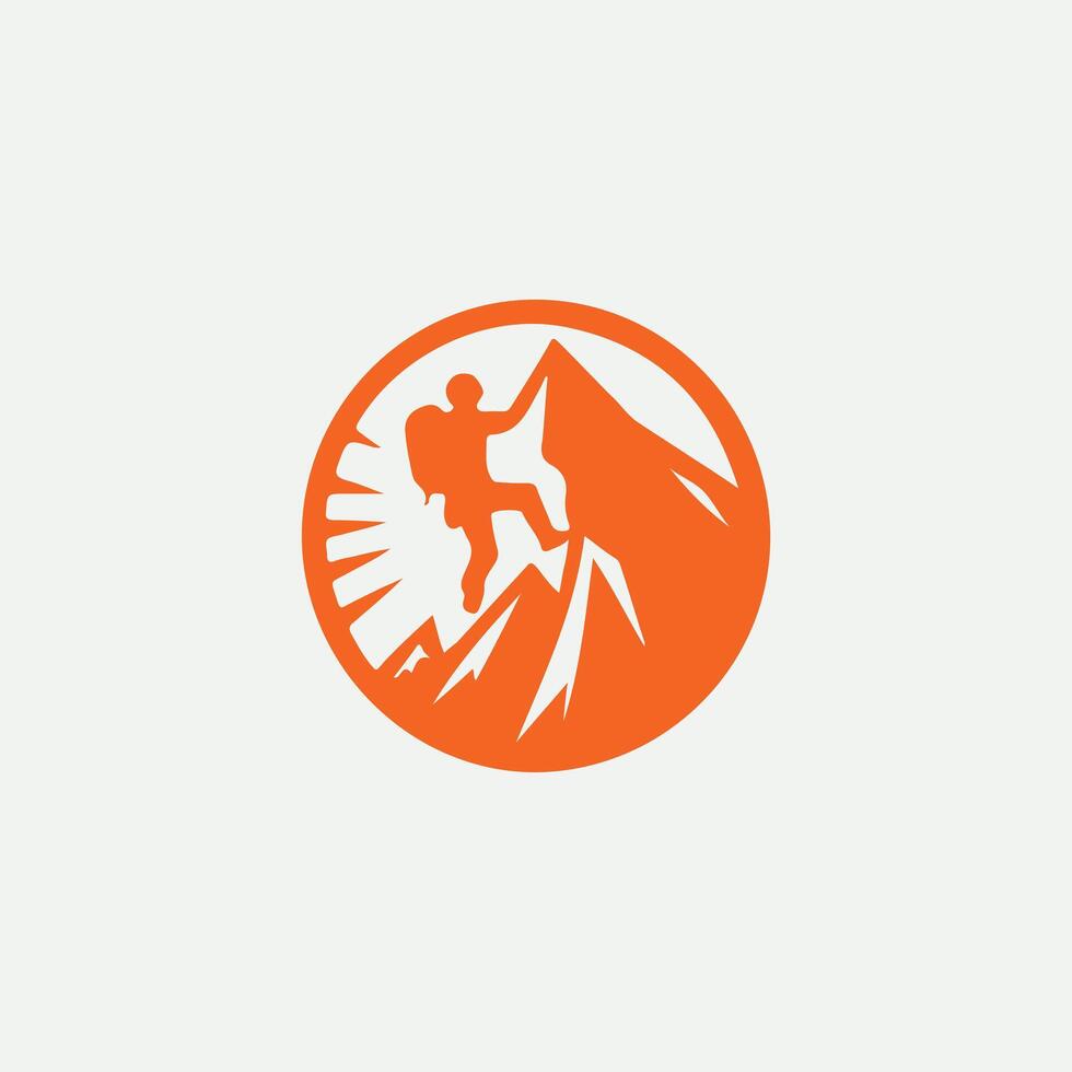 Boulder Endurance Rock Climbing vector