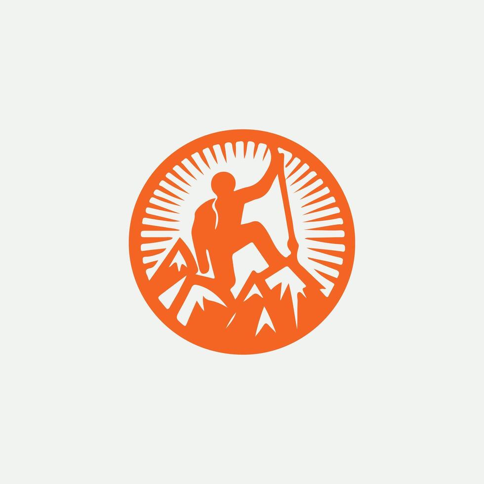 Boulder Quest Climbers Rock Climbing vector