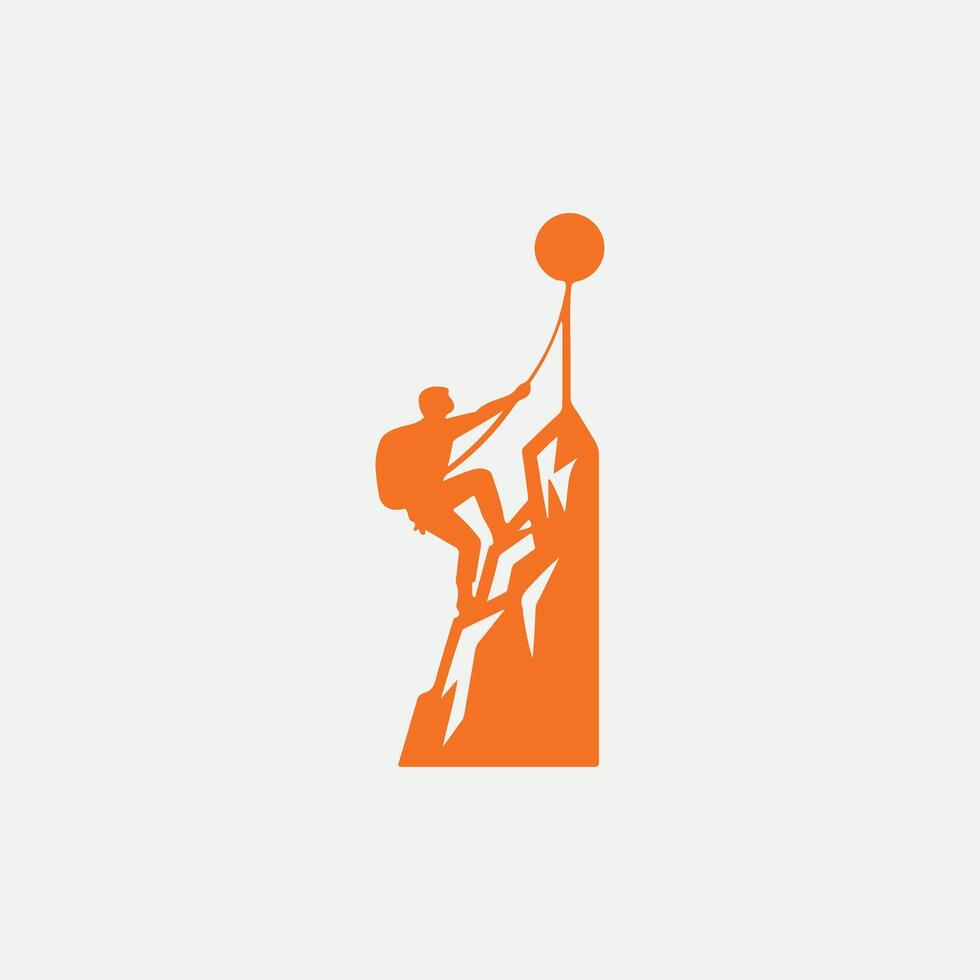 Boulder Mountains Rock Climbing vector