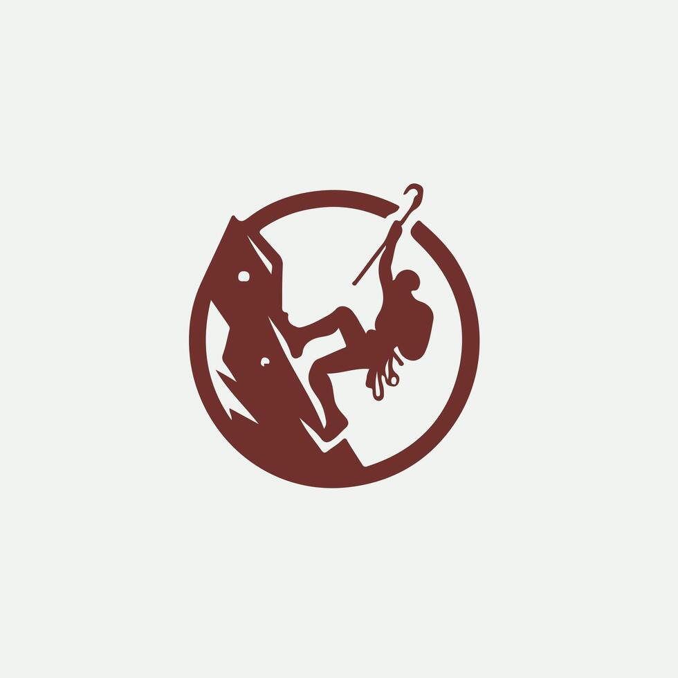 Climbing Trek Rock Climbing designs vector