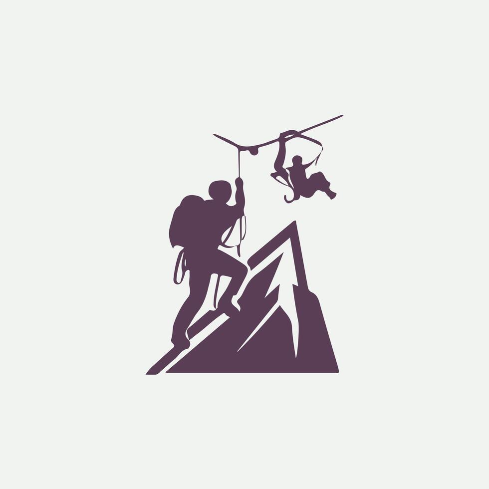 Peak Pursuit Rock Climbing designs vector