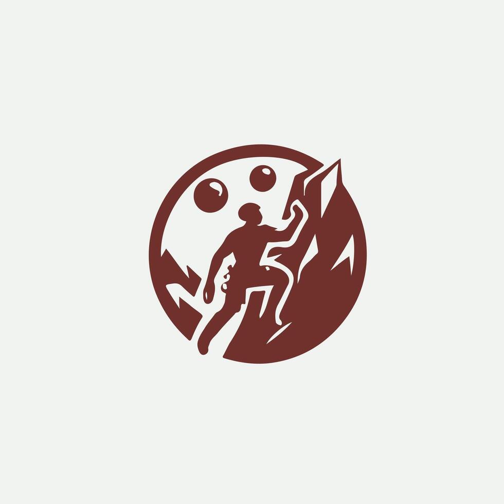 Boulder Rush Rock Climbing designs vector