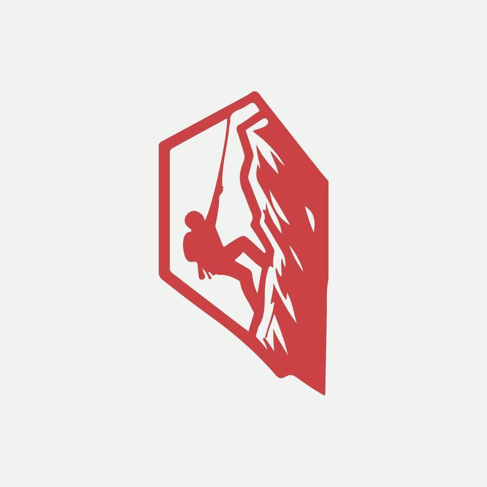 Cliff Climbers Rock Climbing designs vector
