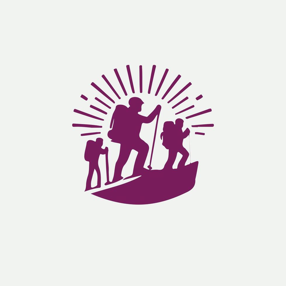 HighPoint Climbers Mountaineering designs vector