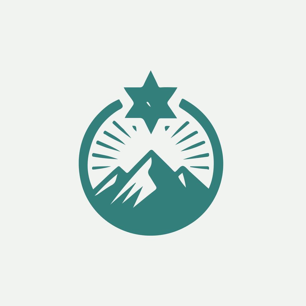 Elevate Peak Mountaineering designs vector
