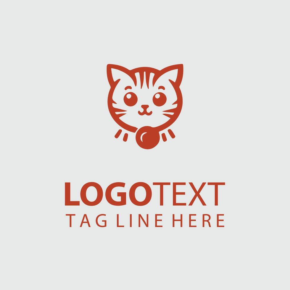 Fluffy Paws Kitten logo vector