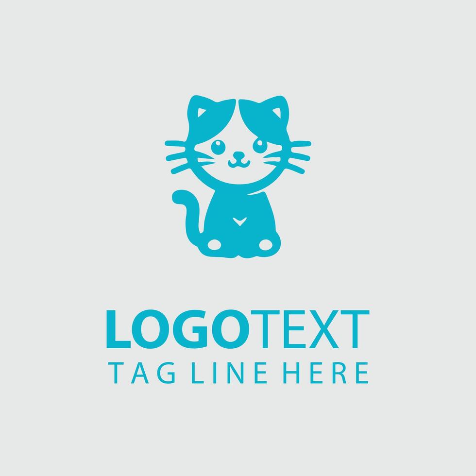 Kitty Dreams Kitten logo vector