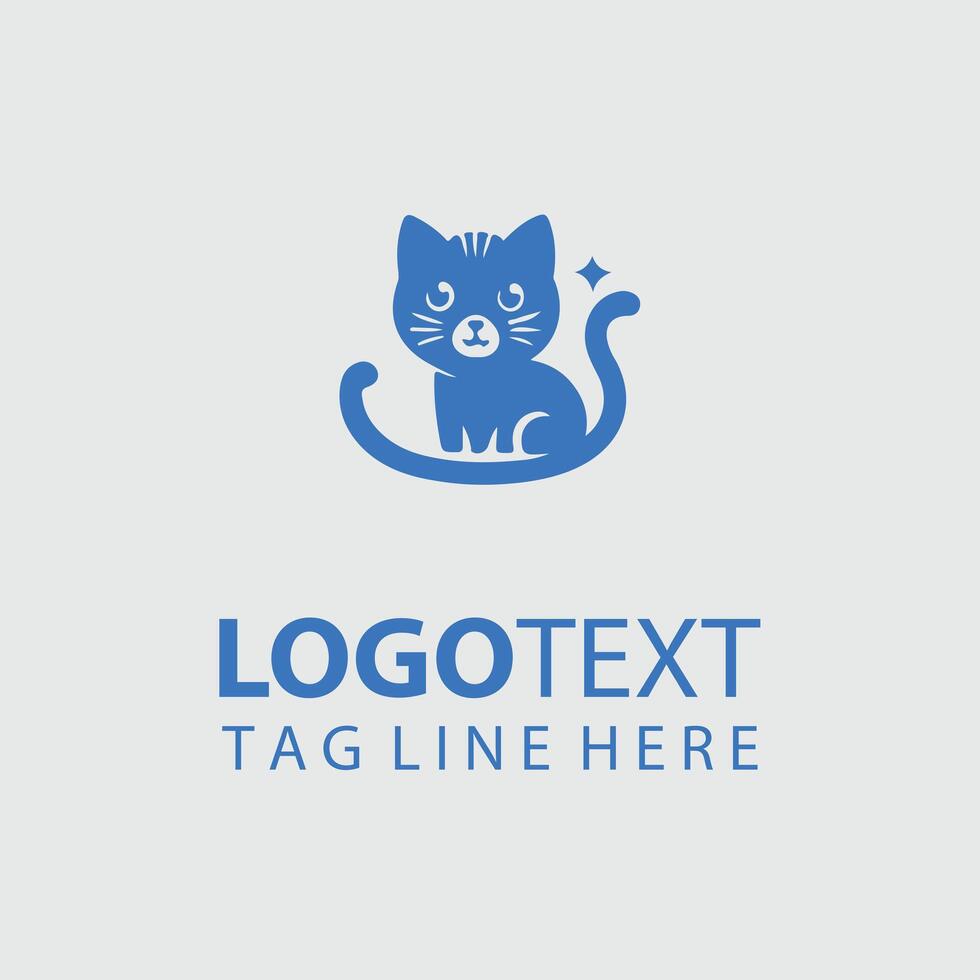 Meowland Kitten logo vector