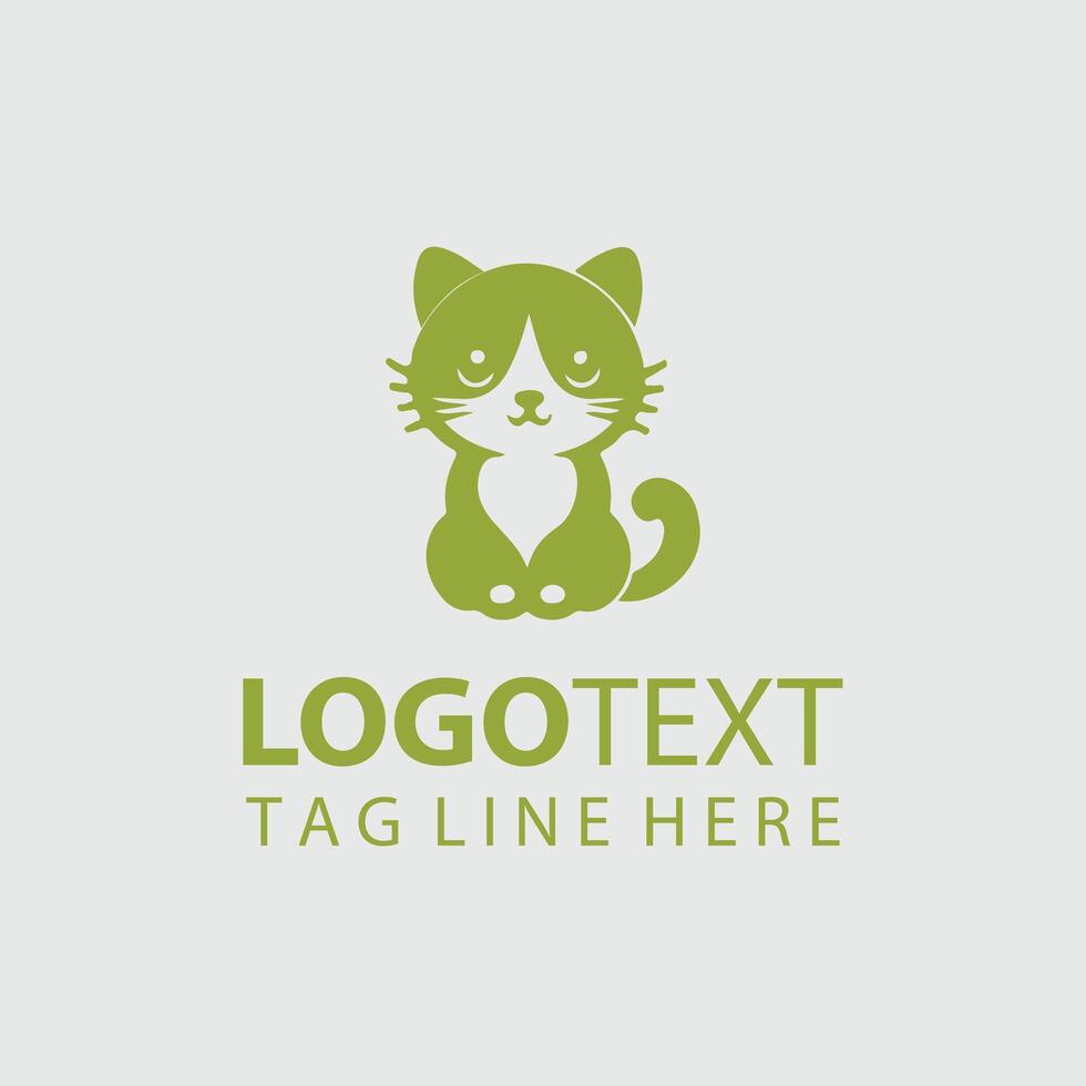 Kittens in Bloom Kitten logo vector