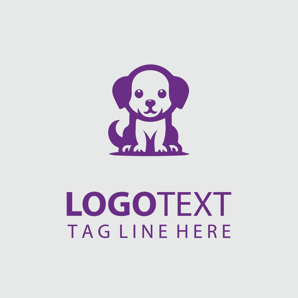 Little Paw Prints puppy logo design vector