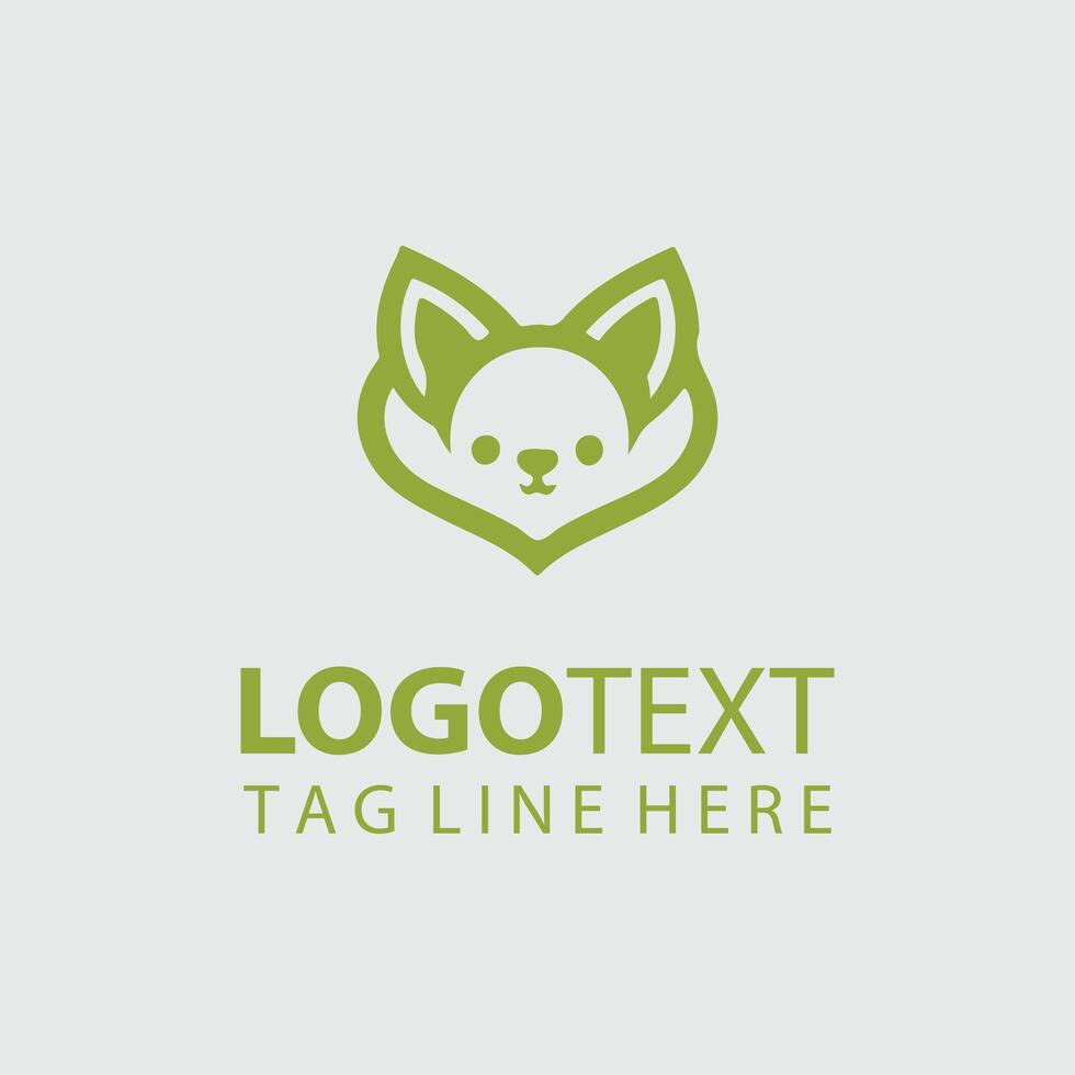 Tail Wagging Co puppy logo design vector