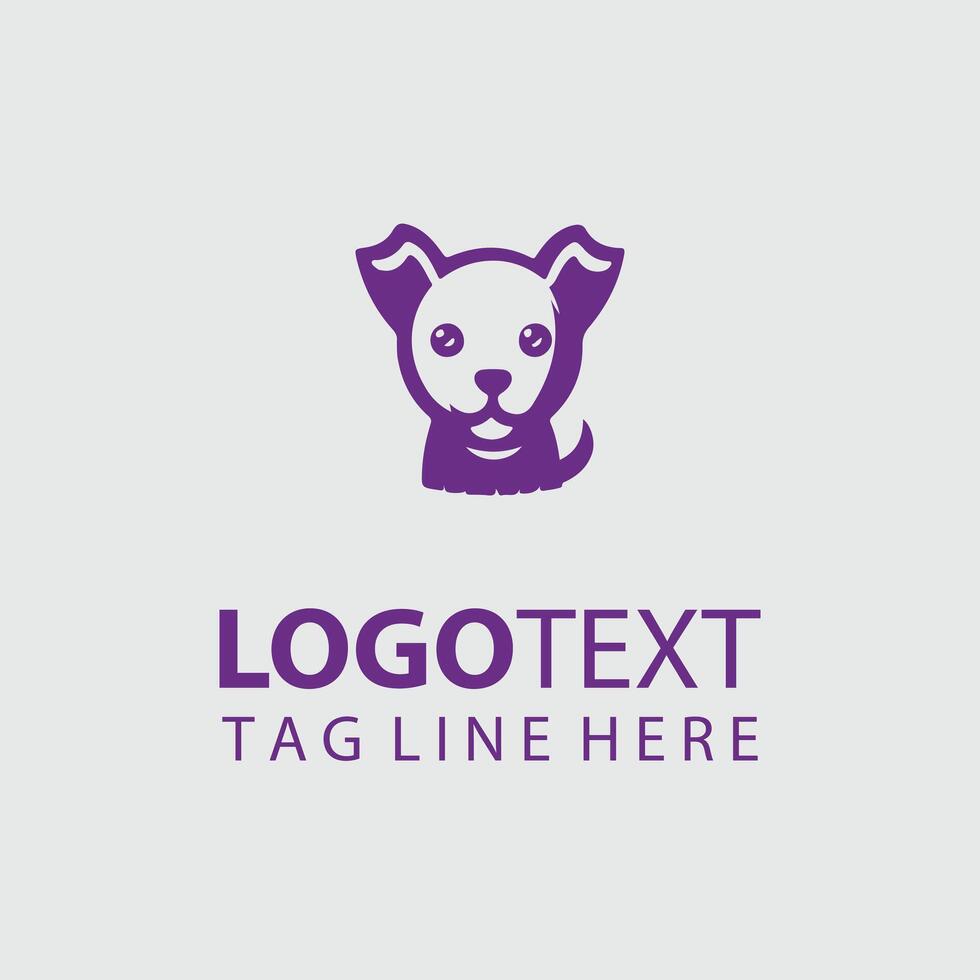 Pooch Paradise puppy logo design vector