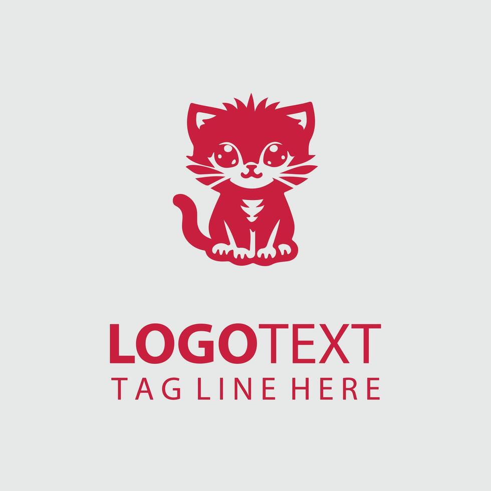 Meow Magic Kitten logo vector