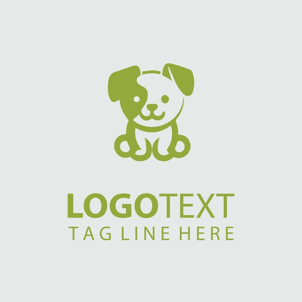 Snout About puppy logo design vector