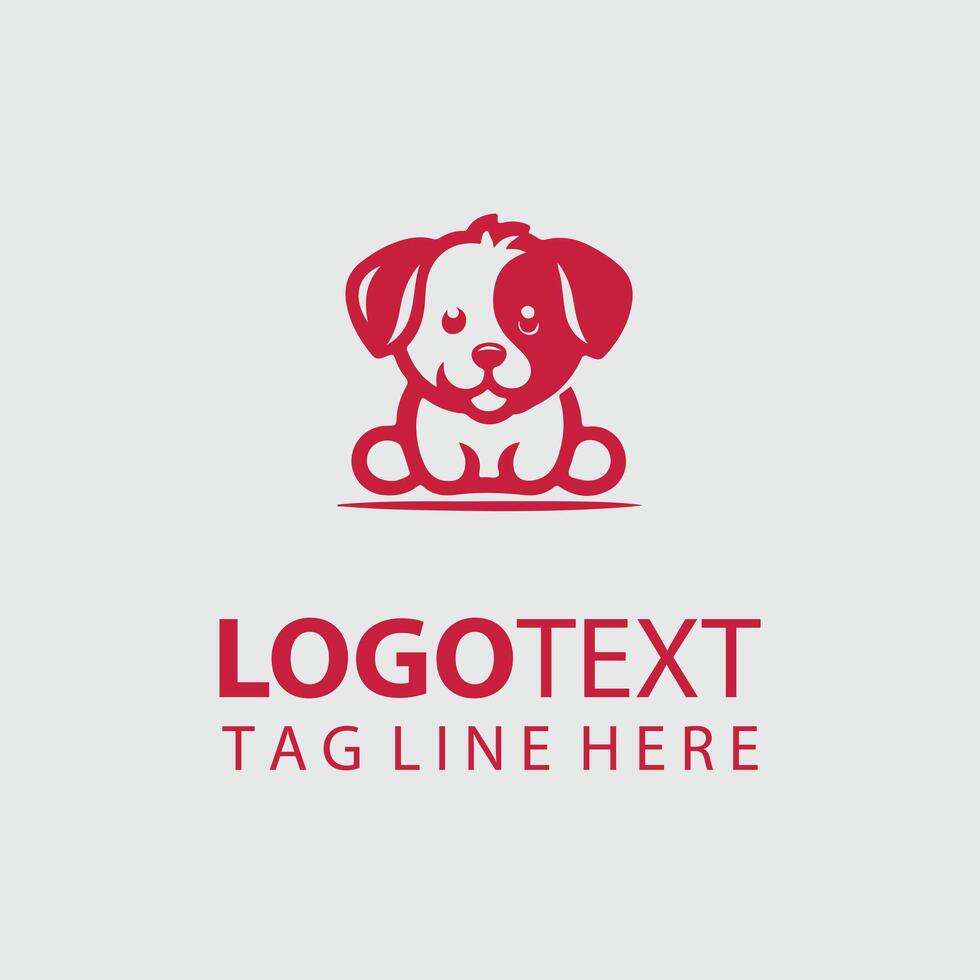 Pawsome Adventures puppy logo design vector