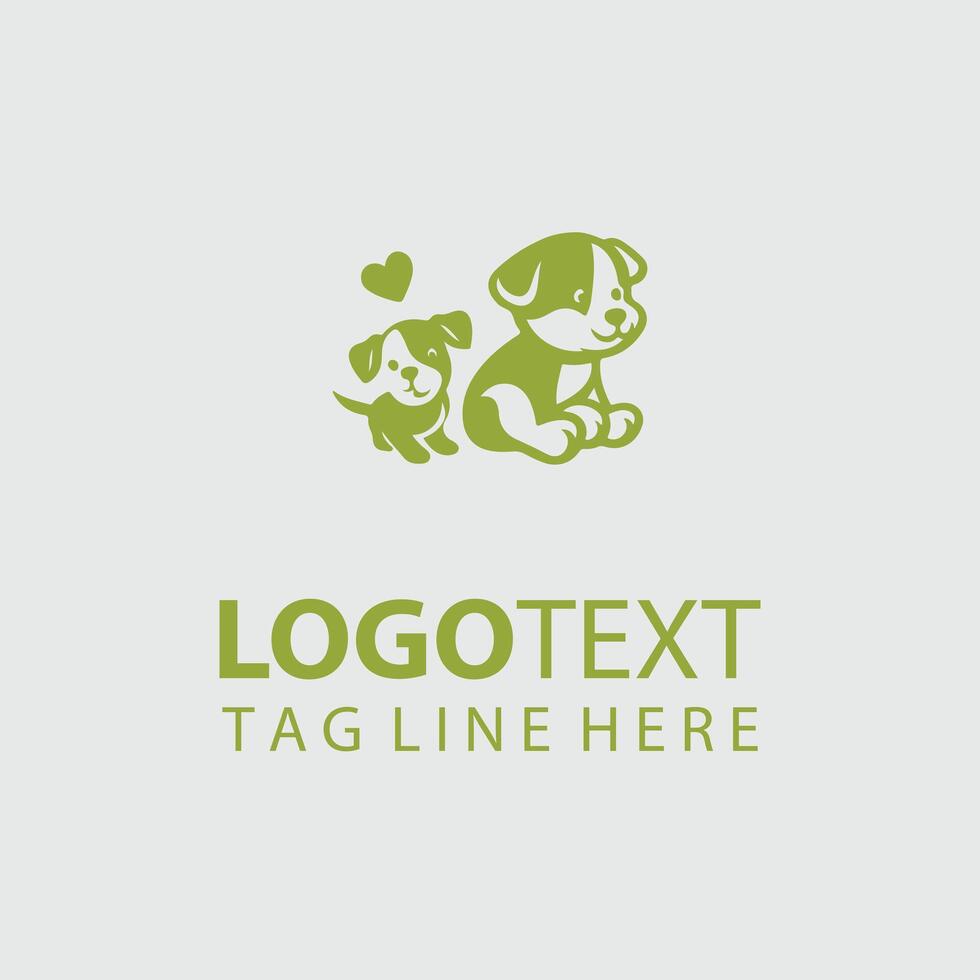 The Puppy Spot puppy logo design vector
