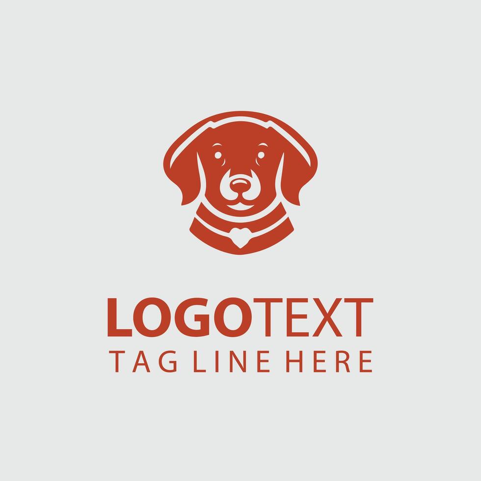 Playful Pups puppy logo design vector