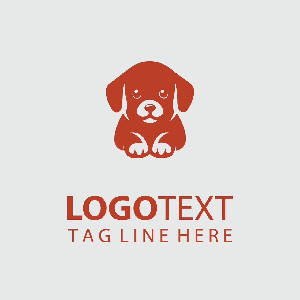 Puppy Bliss puppy logo design vector