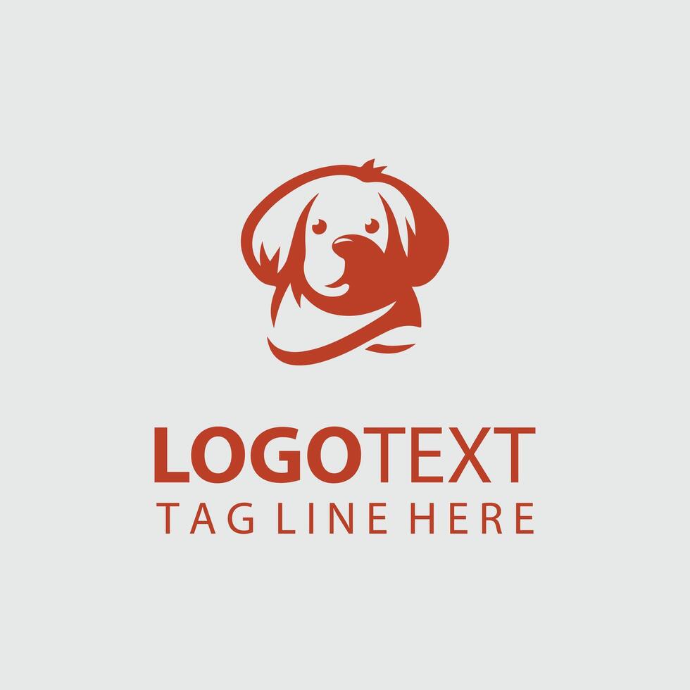 Pawsome Puppies puppy logo design vector