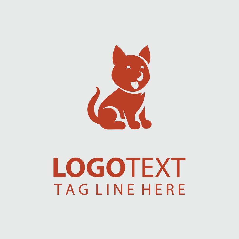 Little Paws puppy logo design vector