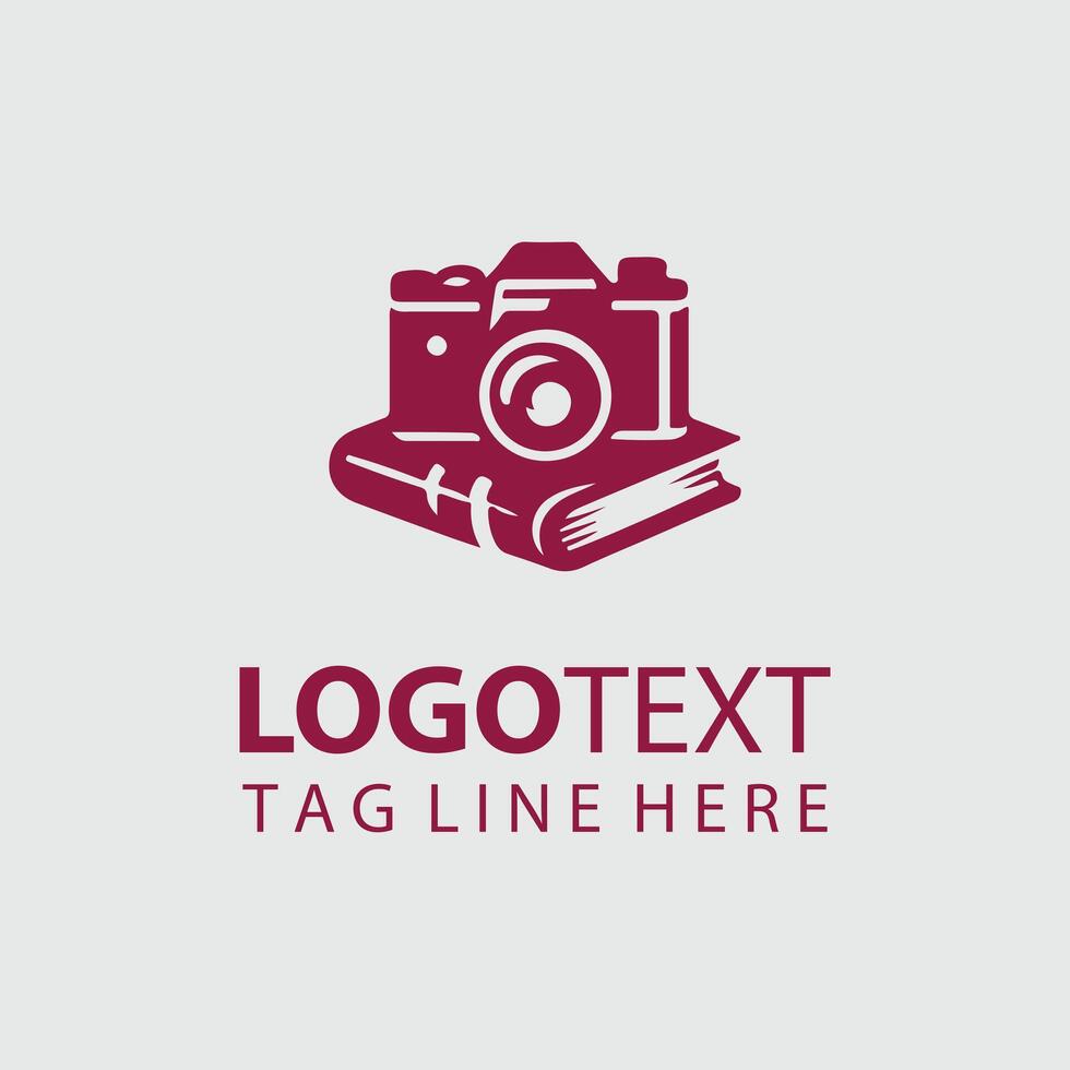 Lens Logic Camera Books vector