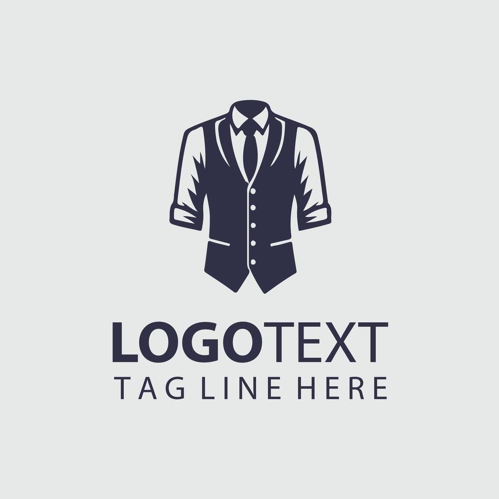 Tailor Supreme Man Dress Logo Design vector