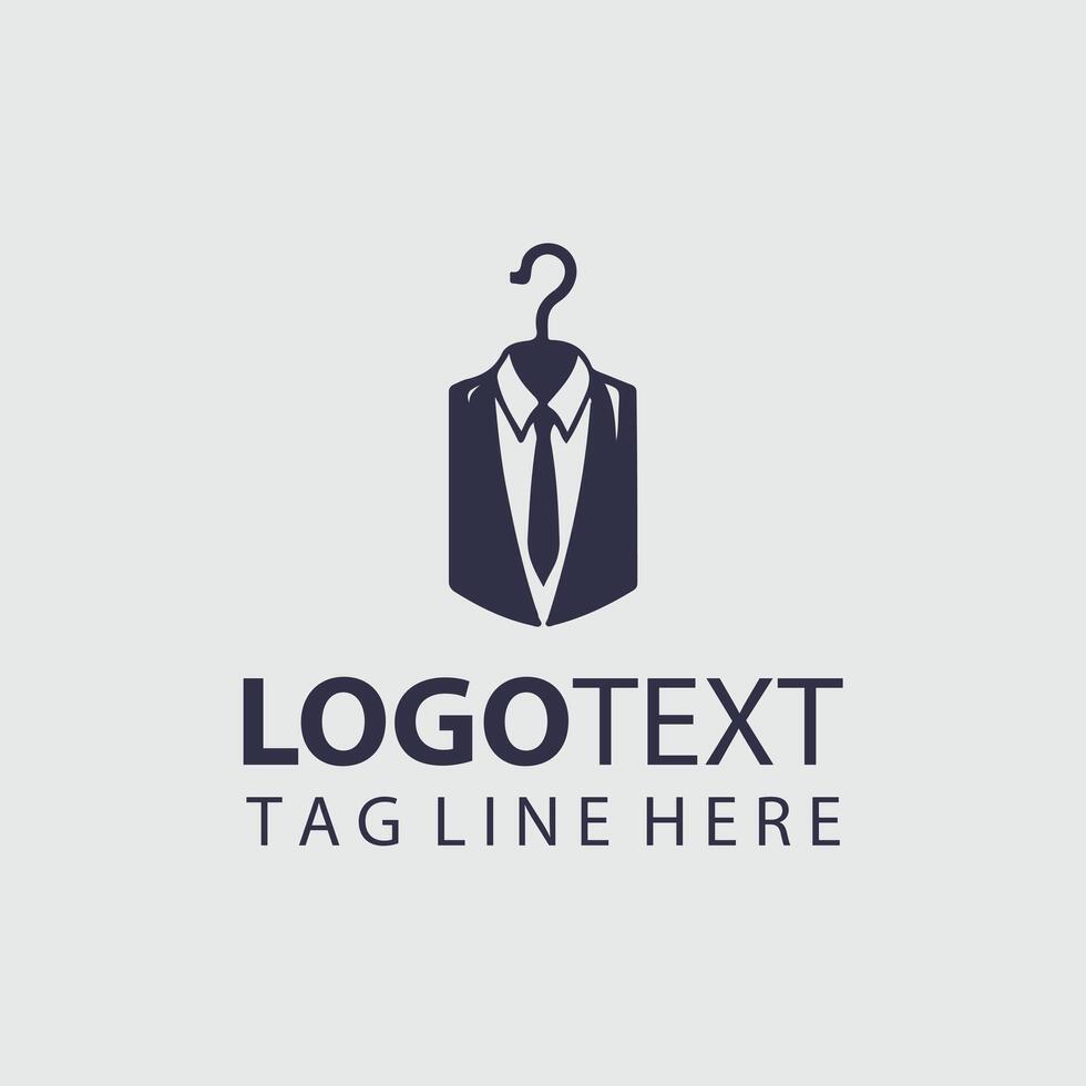 Bespoke Embers Man Dress Logo Design vector
