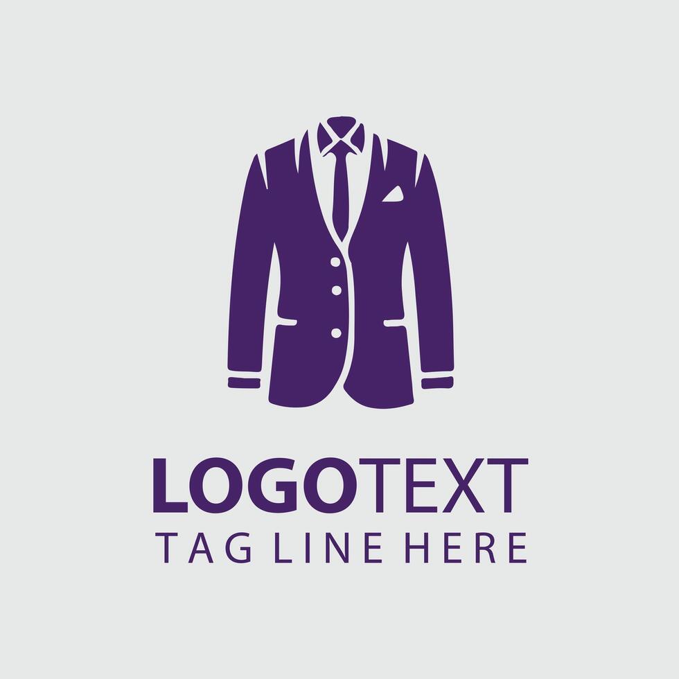 Timeless Tailor Man Dress Logo Design vector