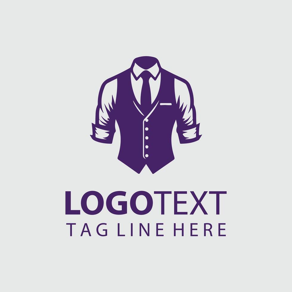 Refined Stitch Man Dress Logo vector