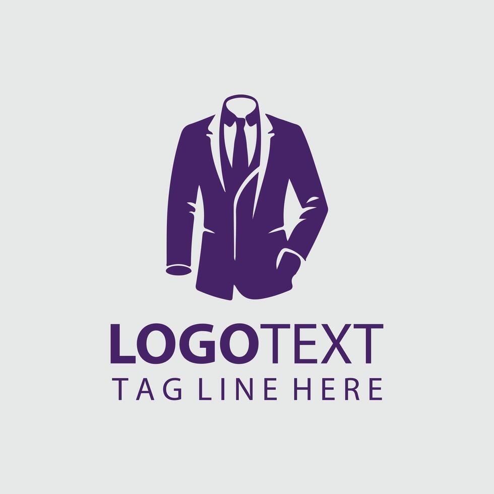 Opulent Attire Man Dress Logo vector