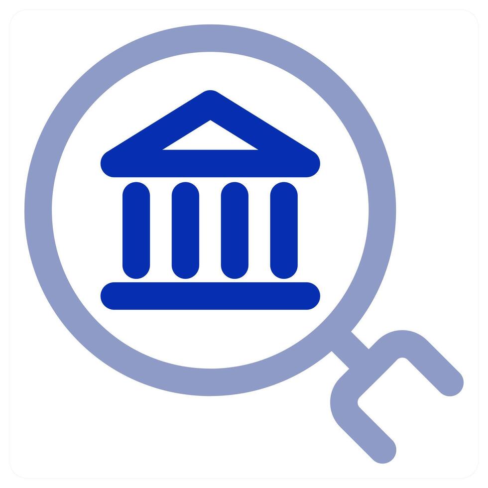 Search Bank icon vector