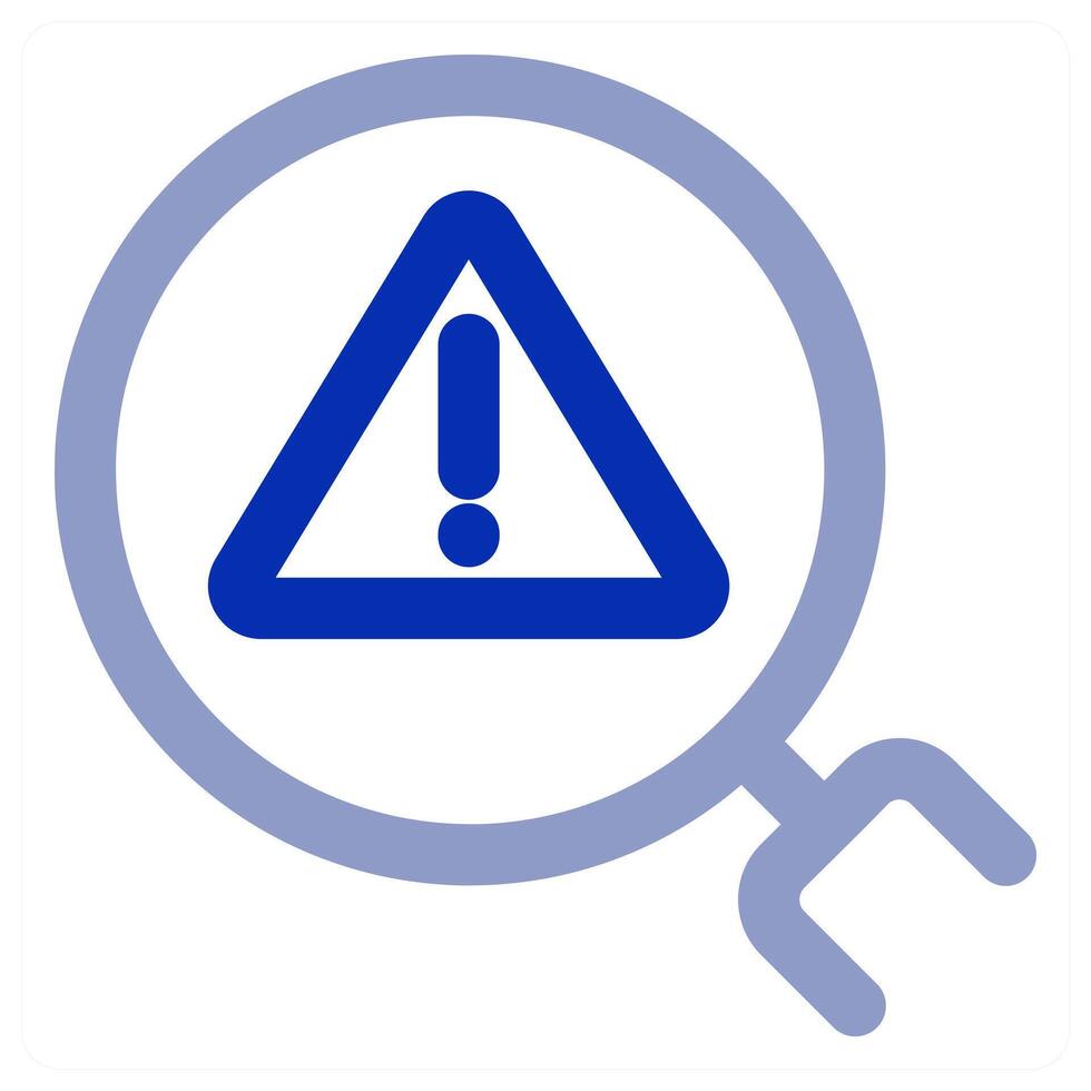 Search Alert icon vector